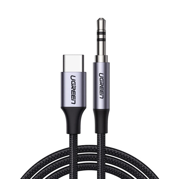 UGREEN Cable mini jack 3.5mm AUX to USB-C 1M Gray
