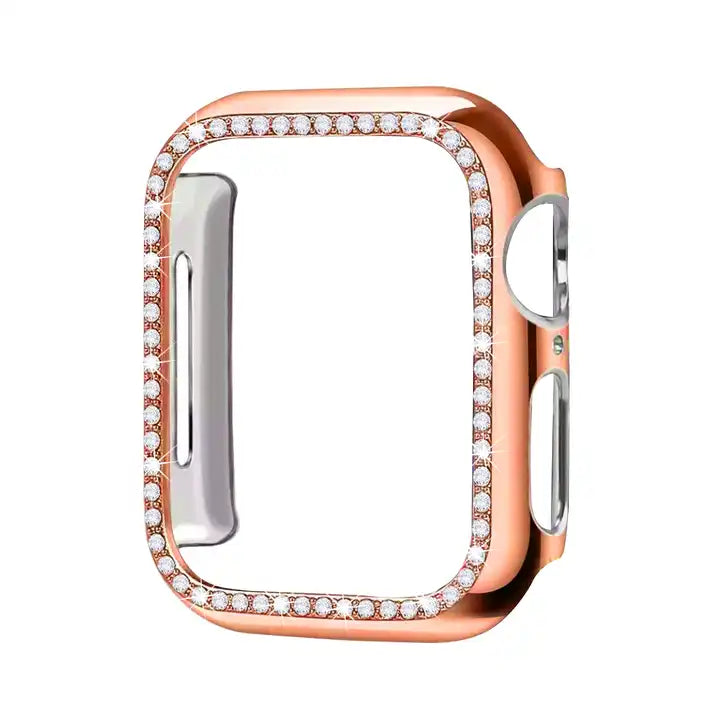 For Apple Watch Glass Diamond case 45 mm