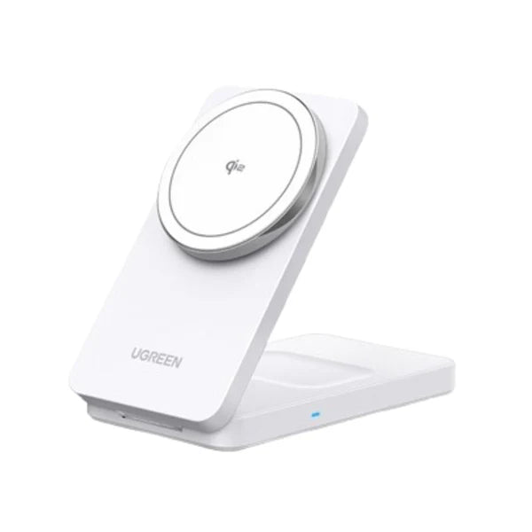 Magnetic charger wireless 2-in-1 Ugreen W706, MagSafe W706, 15W (white)