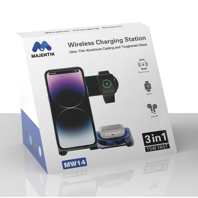 Majentik MW-14 / 3 in 1 Wireless Chargering Station 15 W