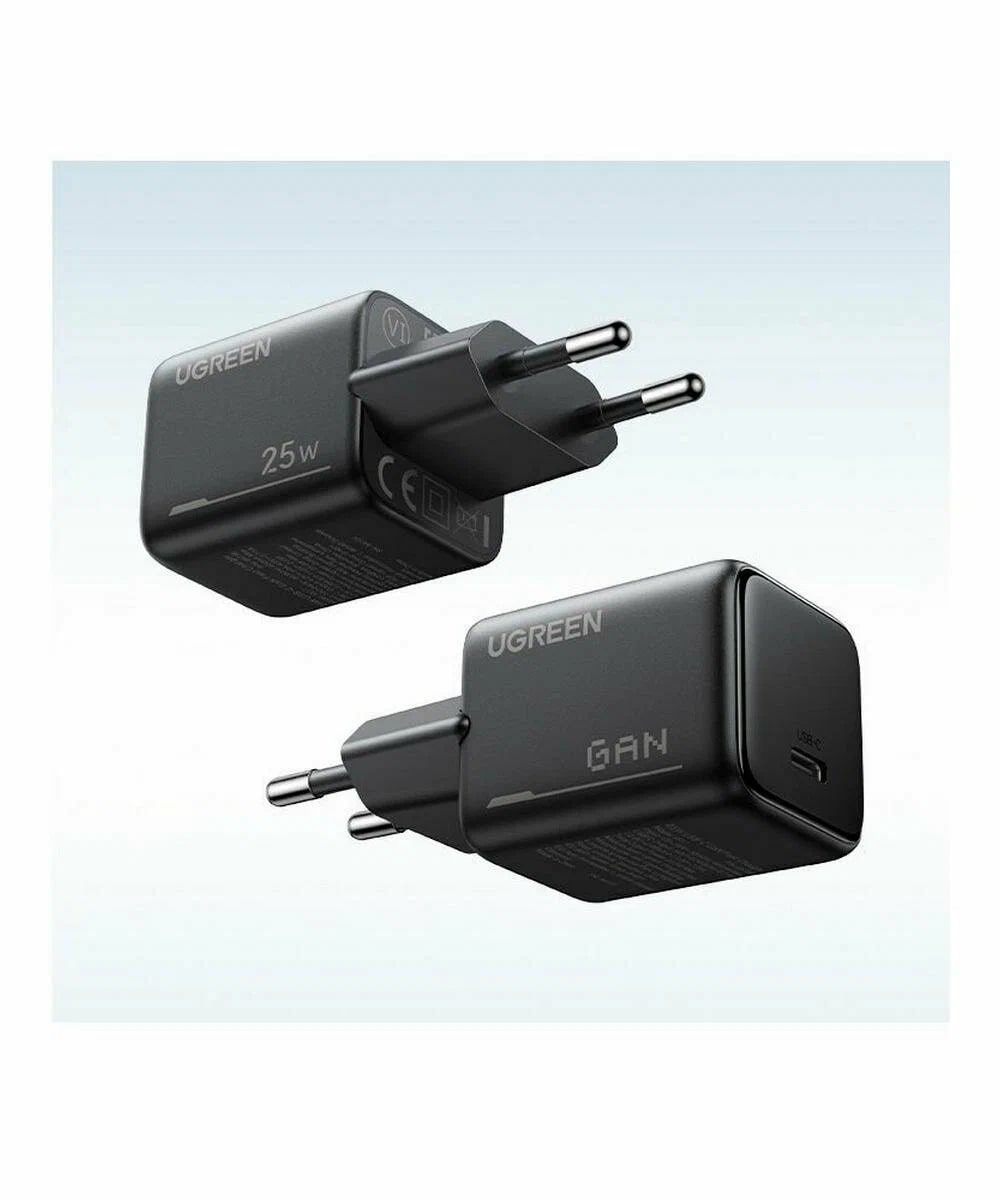 UGREEN 220V 25W, USB-C GaN /black/ - X517 / 65736