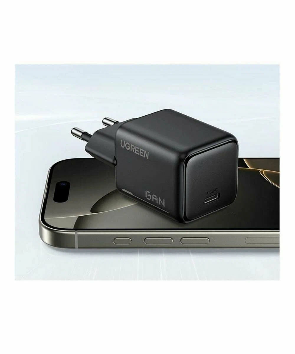 UGREEN 220V 25W, USB-C GaN /black/ - X517 / 65736