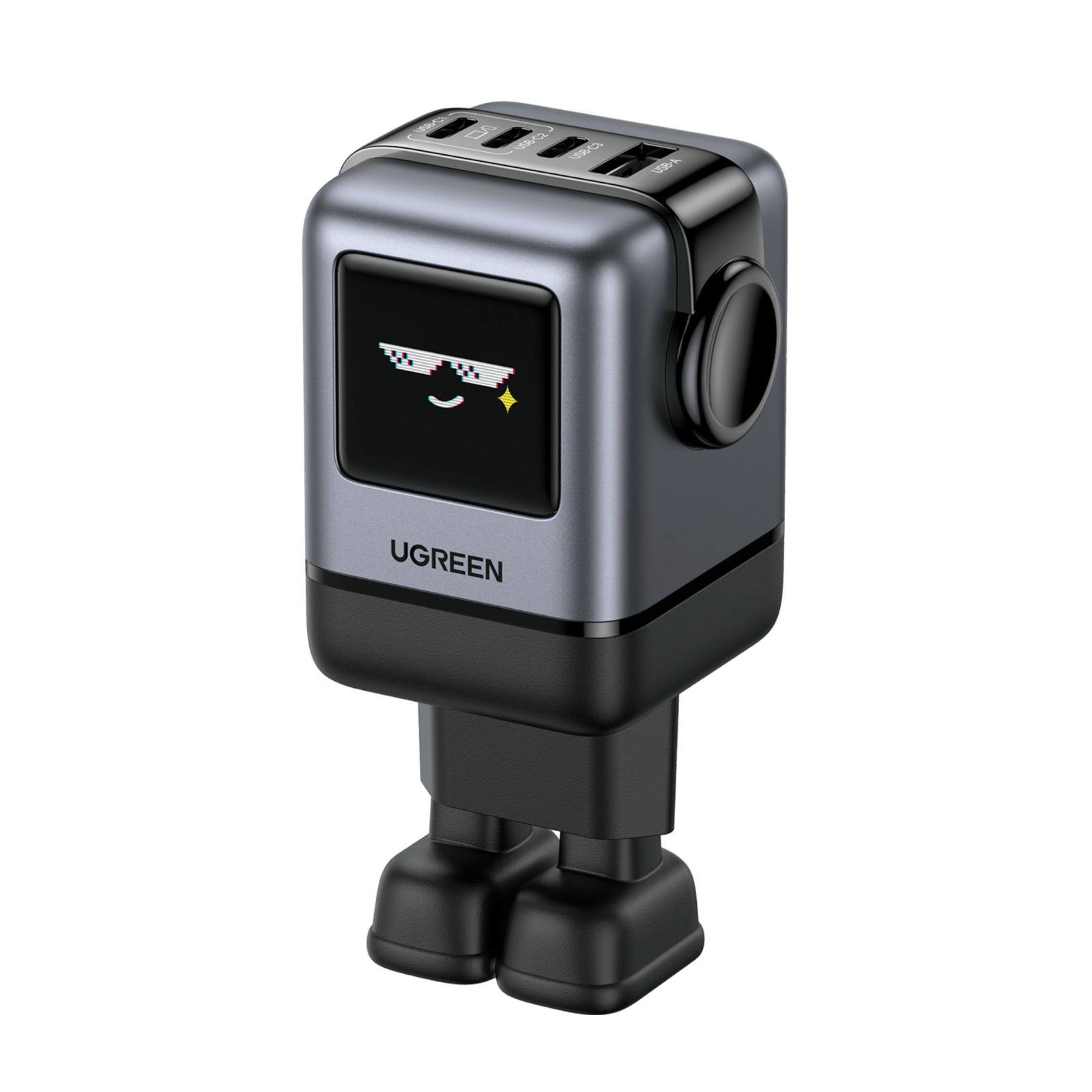 UGREEN Uno USB-A + USB-C Wall Charger, 4 Ports, 100 Watt, Grey - X688