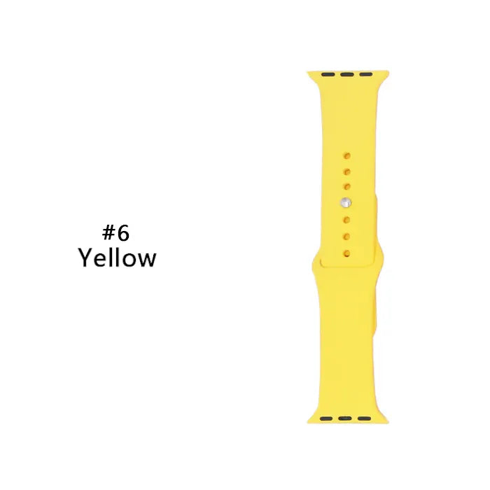 Silicone Waterproof Wide Watch Replacement Strap For Apple Watch 42-44-45 -49 mm ML