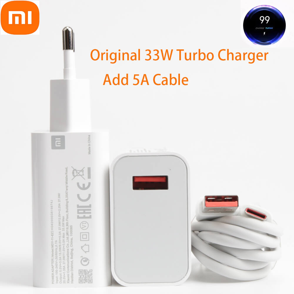 Xiaomi Mi 33W Fast Charger Travel Adapter With Type-C Cable - Matjrna